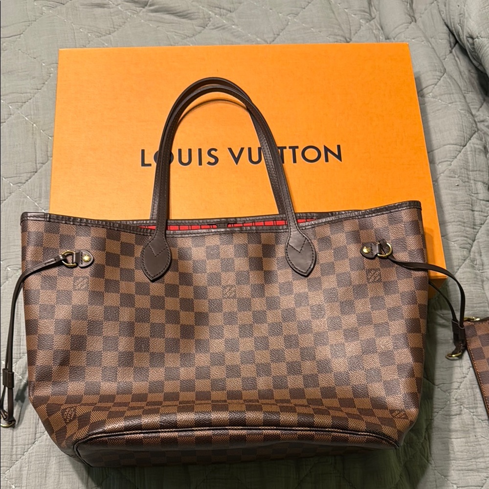 Louis Vuitton Brown Damier Ebene MM Neverfull